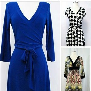 Ladies mock wrap dresses